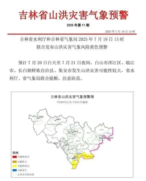 山洪灾害黄色预警！头伏迎暴雨！(图1)