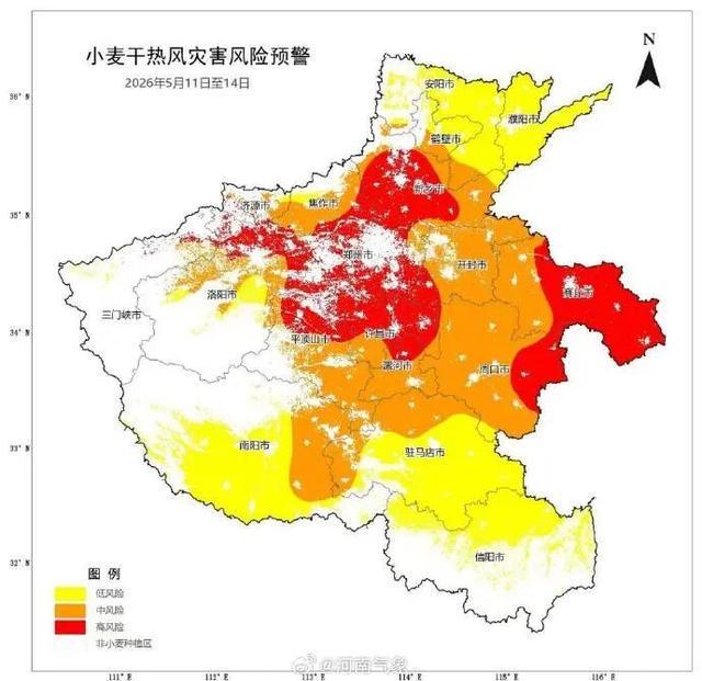 河南发布小麦干热风灾害风险预警